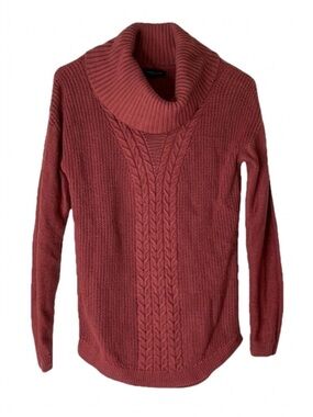 BANANA REPUBLIC Cable Knit Cowl Neck Sweater Women’s XS/TP Rose Pinkish Hue